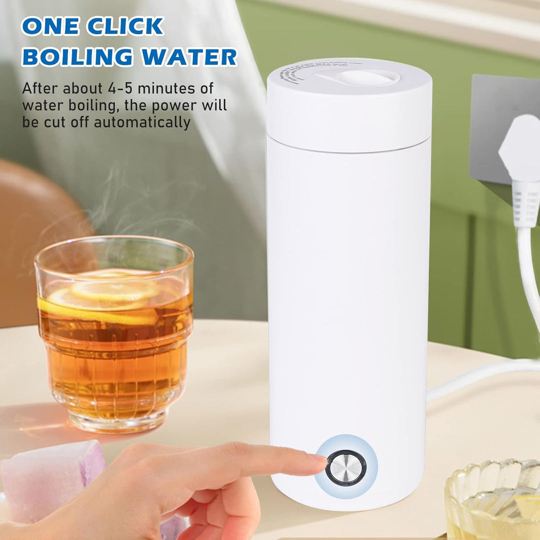 Vegena Kleiner Tragbarer Wasserkocher - 400ML Reise Elektrischer Wasserkocher, Mini Wasserkocher Ele
