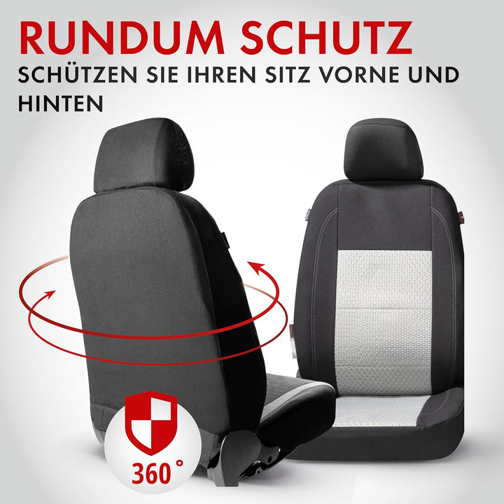 Walser Premium Autositzbezüge Avignon mit Reissverschluss Qualitätssieger Sehr Gut* Sitzbezüge Auto,