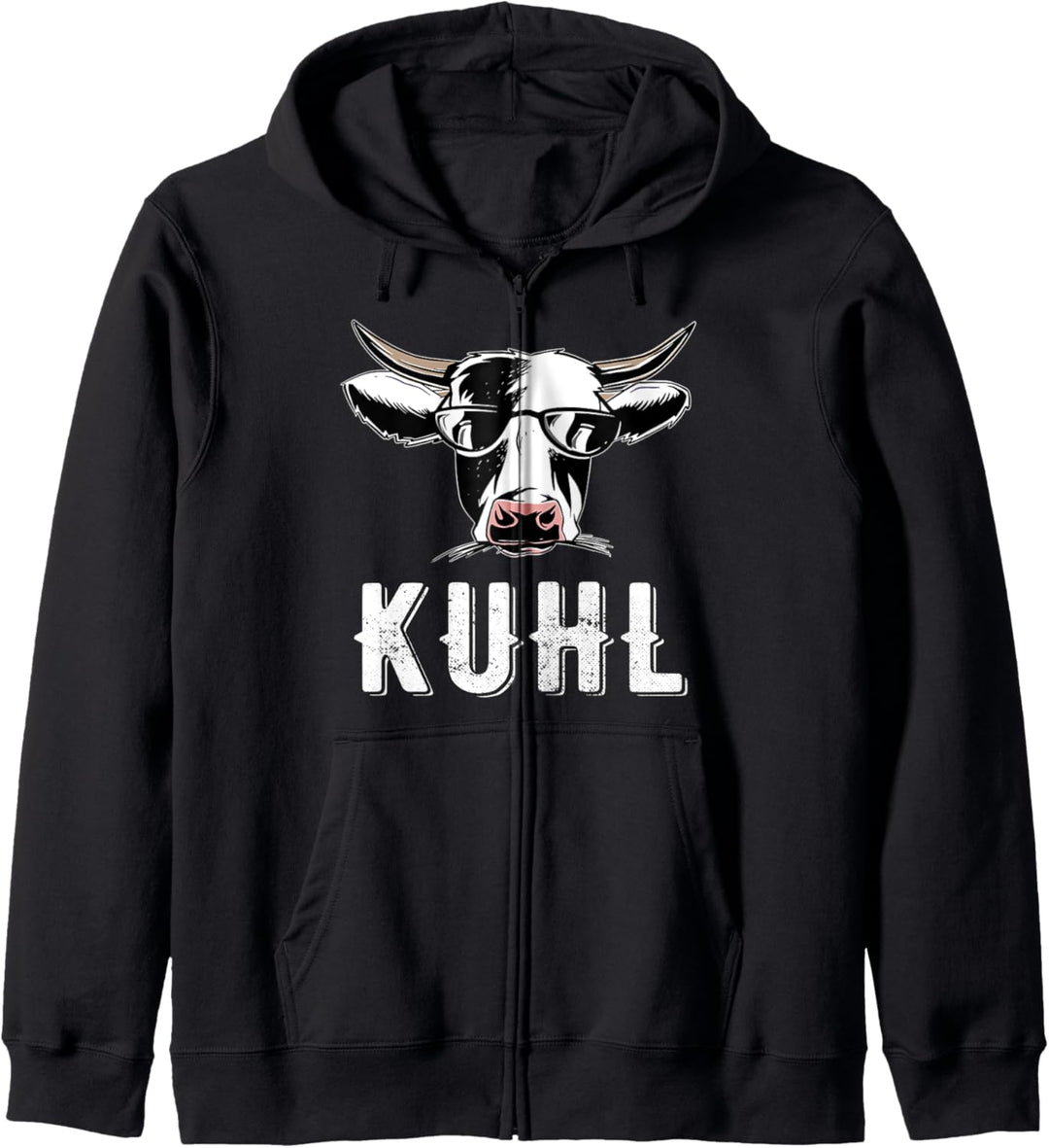 Lustiges Kuh Kuhl wie Kühe mit Sonnenbrille Bauer Geschenk Kapuzenjacke