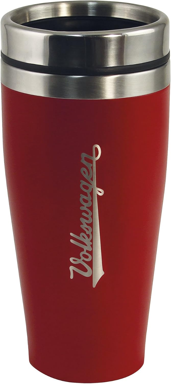 BRISA VW Collection - Original Volkswagen Isolierter Edelstahl Thermo-Becher (Doppelwandig/450ml/Rot