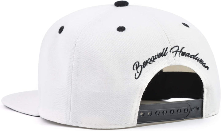 Bexxwell Snapback Cap weiss mit Kreuz (optimale Passform, Kappe, White, Cross, Unisex)