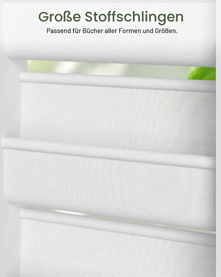 CHOEZON Kompaktes Bücherregal Kinder, 4-stufiges Regal, Montessori Kinderregal, Wandregal, Stoff-Org