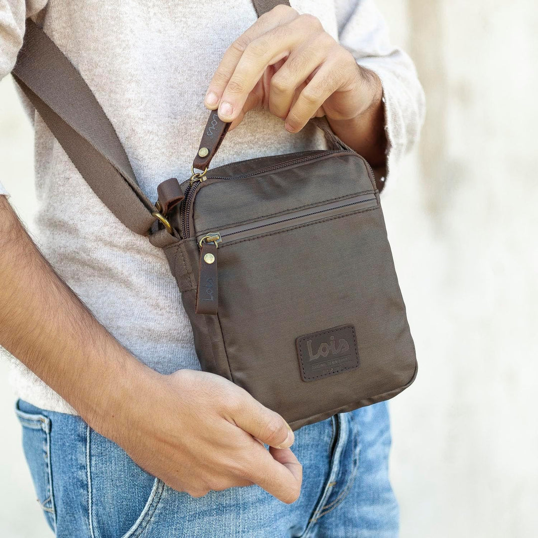 Lois - Umhängetasche Herren Klein mit verstellbarem riemen - Herren Umhängetasche Klein hergestellt