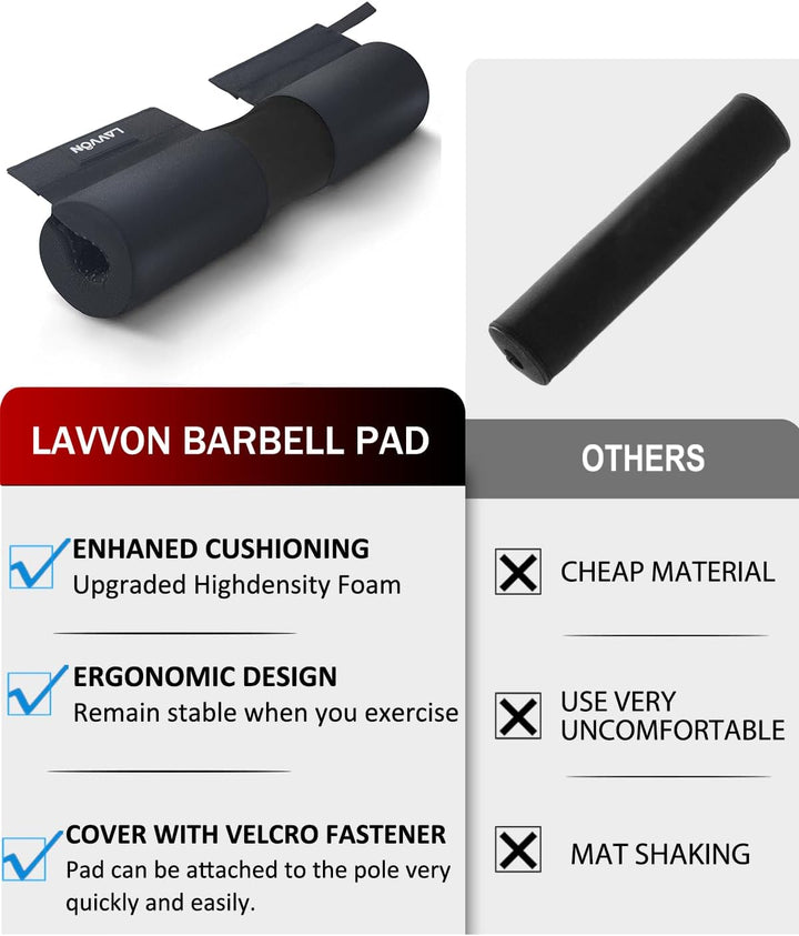Langhantel Polster Nylon Padding AntiSlip- Hip Thrust Pad Polster für Langhantelstange - Hantel Nack