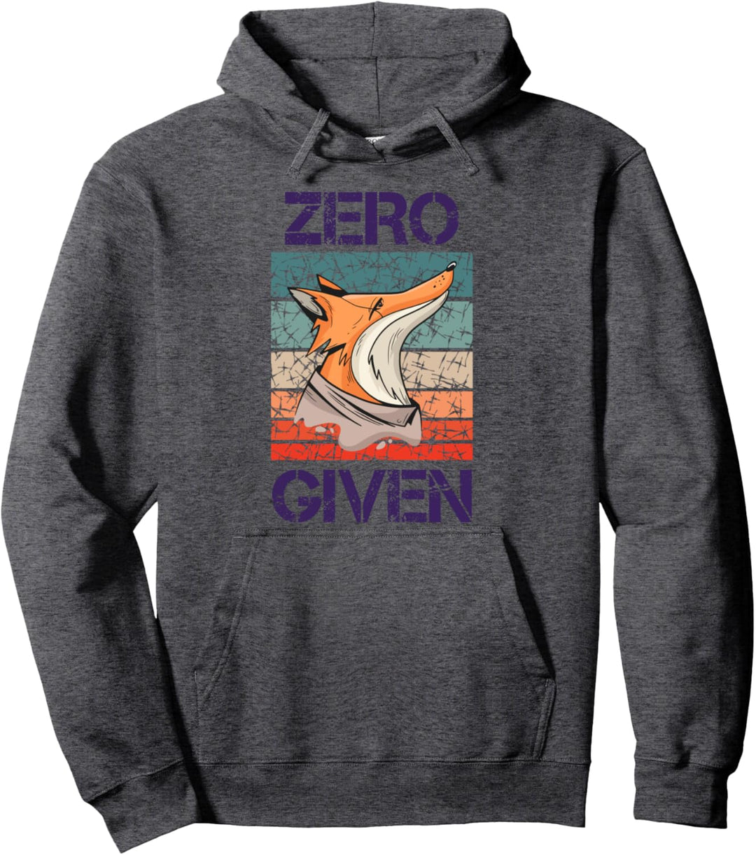 Zero Fox Given Fuchs Lustige Sprüche Geschenke Geschenkidee Pullover Hoodie