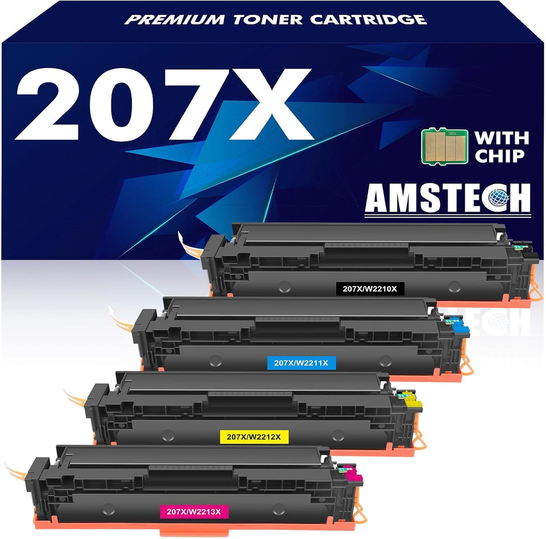 207X 207A MFP M283fdw Toner: Ersatz für HP 207X 207A Multipack Toner für HP Color Laserjet Pro MFP M