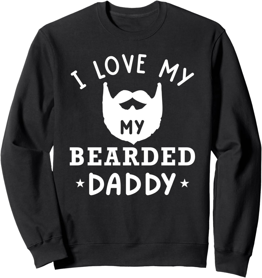 Papa Vater mit Bart Geschenk für Vatertag Sweatshirt