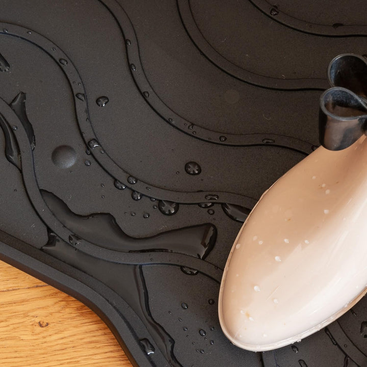 Set Schuhabtropfschale Schuhmatte wasserdichte, pflegeleicht, Kunststoffmatte schützt Böden Schuhabl