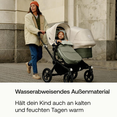 Bugaboo Ganzjahres Fusssack, unverzichtbares Kinderwagen-Zubehör für jede Jahreszeit, wasserdichter