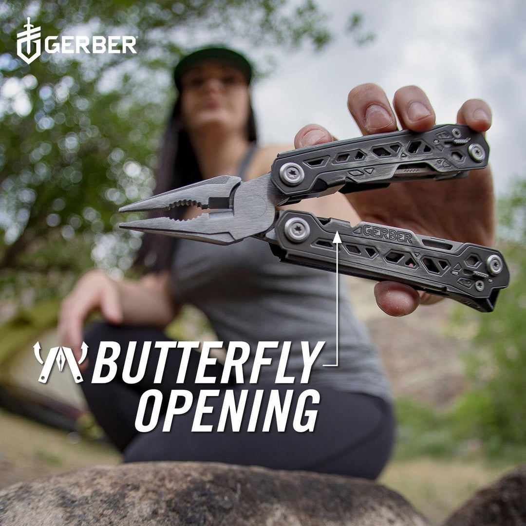 Gerber Multifunktionswerkzeug mit Nylon-Scheide und 17 Funktionen, Truss Multi-tool, 31-003304 17 To