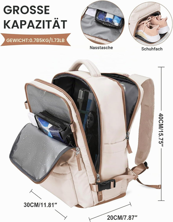 SZLX Vakuum Rucksack mit pumpe Ryanair Handgepäck 40x30x20 Damen Wizzair Handgepäck 40x30x20 Vakuum