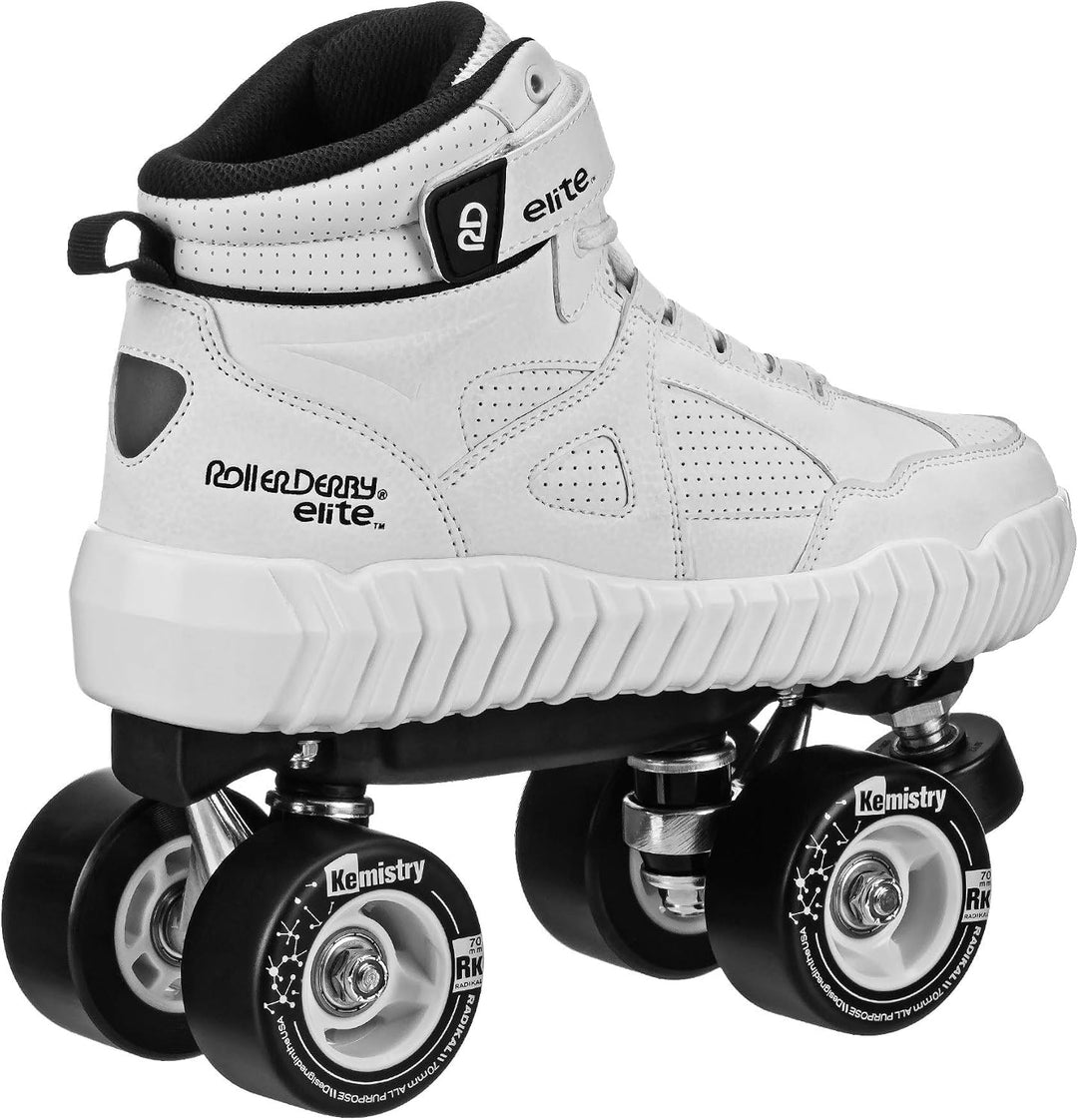 Roller Derby Elite Glidr Sneaker Skate, Rot/Schwarz, Grösse 39/40 Mens7/Womens8 Weiss, Mens7/Womens8