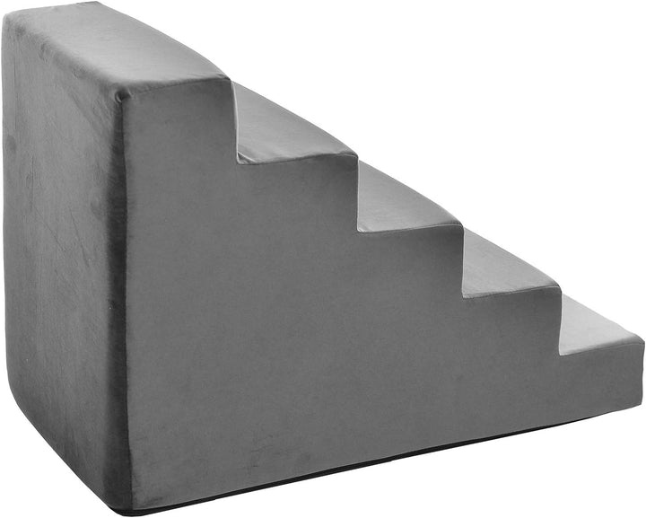 Hundetreppe 50 cm hoch | Katzentreppe Haustiertreppe | 5 Stufen | Hunde Katzen Haustier | für Bett u