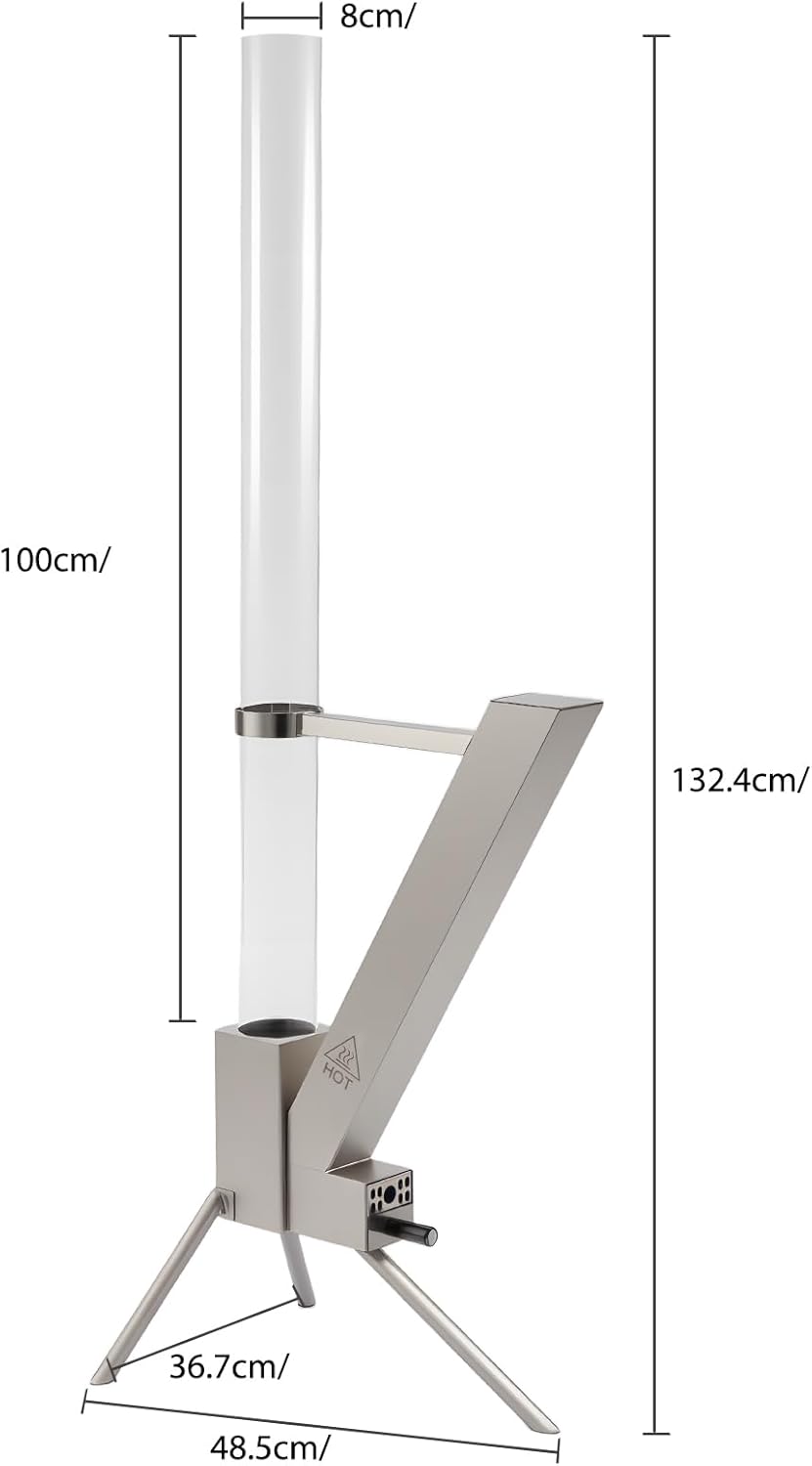 Feuerrohr Edelstahl, Feuersäule Outdoor, Feuerrohr Pelletfackel, Dekorativer Terrassenofen – Raketen