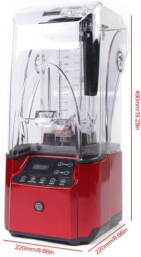 Schalldichter Standmixer, Smoothie, Zerkleinerer für Eis, Mixer, Küche, hohe Leistung, auf Sockel, D
