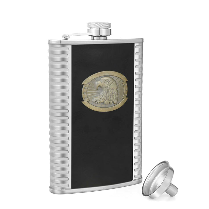 Flachmann aus Edelstahl, mit Trichter und Box, 284 ml B. Adler 283 g, B. Adler 283 g