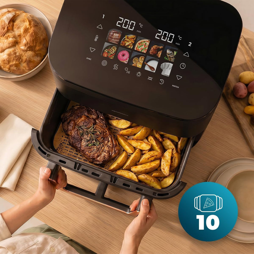Cecotec Heissluftfritteuse Cecofry&Grill Smokin' 11000 Hot, 11L Kapazität | 2900 W, Integrierter Smo