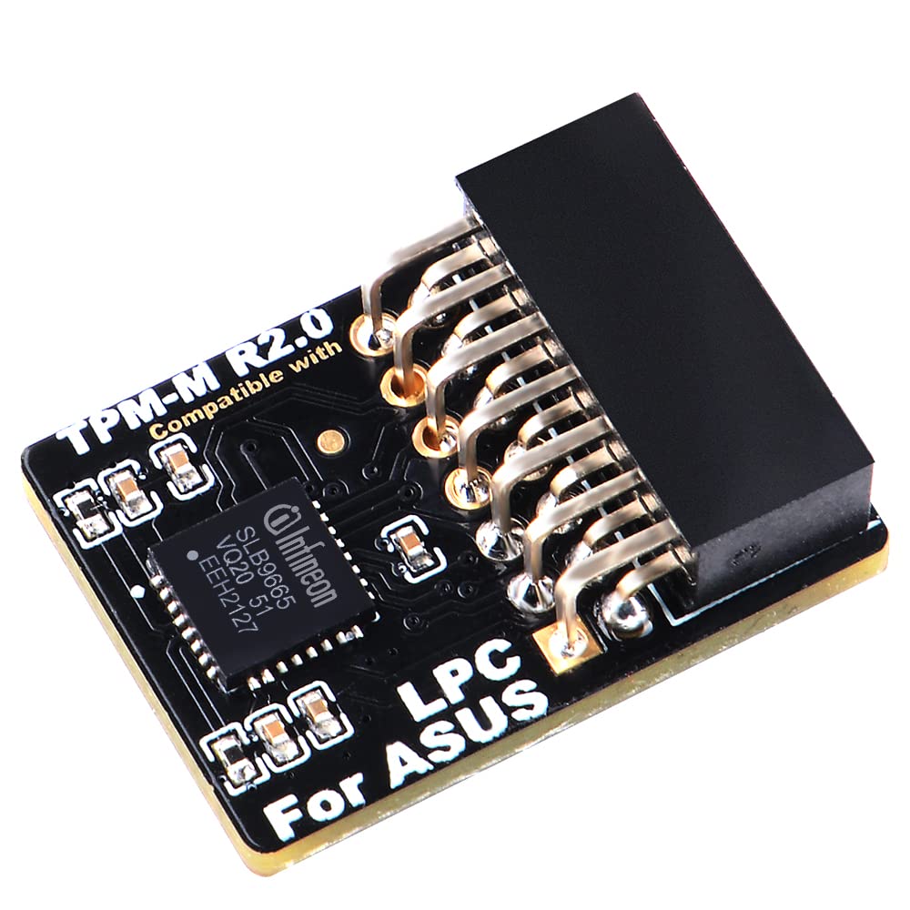 NewHail TPM2.0 Modul LPC 14Pin Modul mit Infineon SLB9665 für ASUS Motherboard kompatibel mit TPM-M