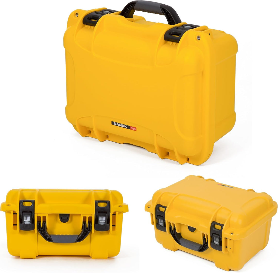 Nanuk 918 Wasserdichter Hartschalenkoffer Mit Gepolsterten Trennwänden und Organizer für Deckel - Ge