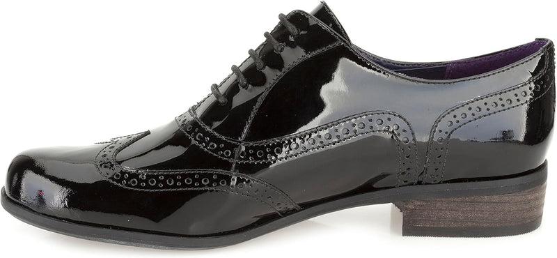 Clarks Hamble Oak Damen Schnürhalbschuhe 35.5 EU Schwarz Black Patent, 35.5 EU Schwarz Black Patent