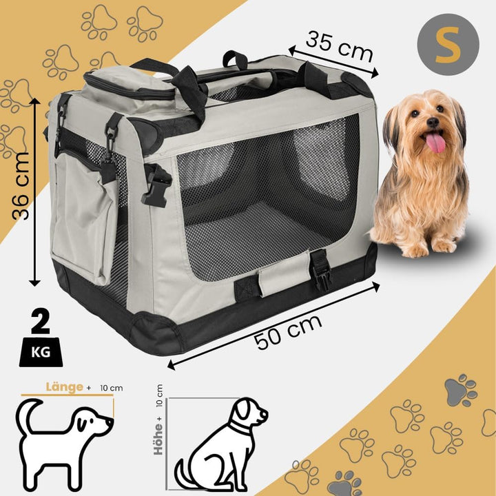 Faltbare Hundebox Transporttasche Transportbox Auto für Katze Hunde Grosse Kleine Box Bag Bed Decke