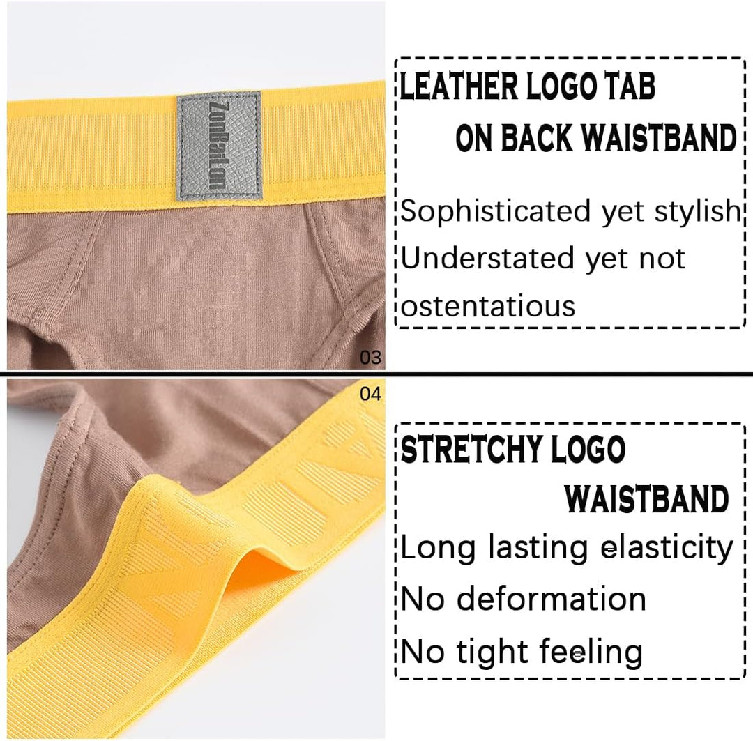 BIATWOWR Men's Thongs Underwears G Strings Mens Sexy Bulge Ball Pouch Slip Underwear Wide Band Male