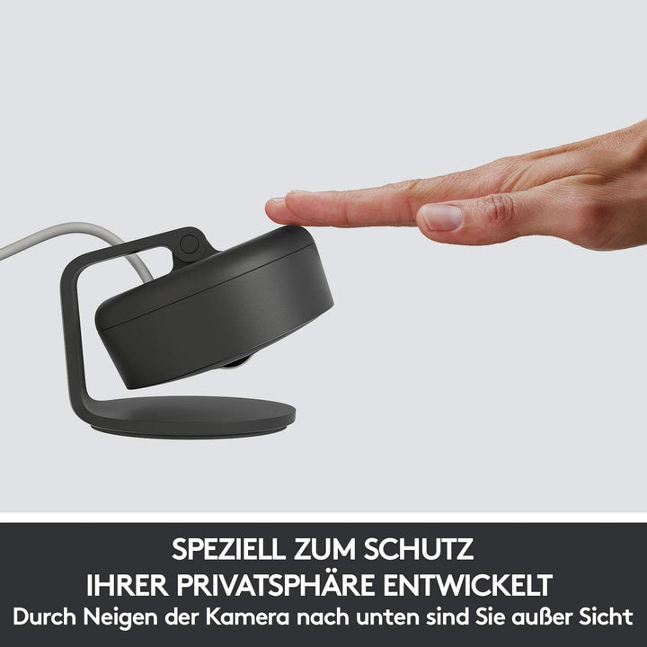 Logitech Circle View - wetterfeste kabelgebundene Überwachungskamera für zu Hause, 180° Weitwinkel,