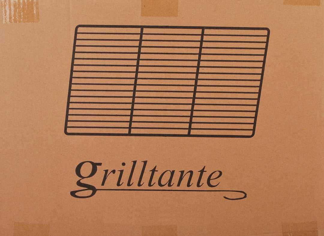 Edelstahl Grillrost 45 x 35cm V2A Grill 4/6mm Stäbe, rechteckig, Feuerschalen Kamin Feuerkorb