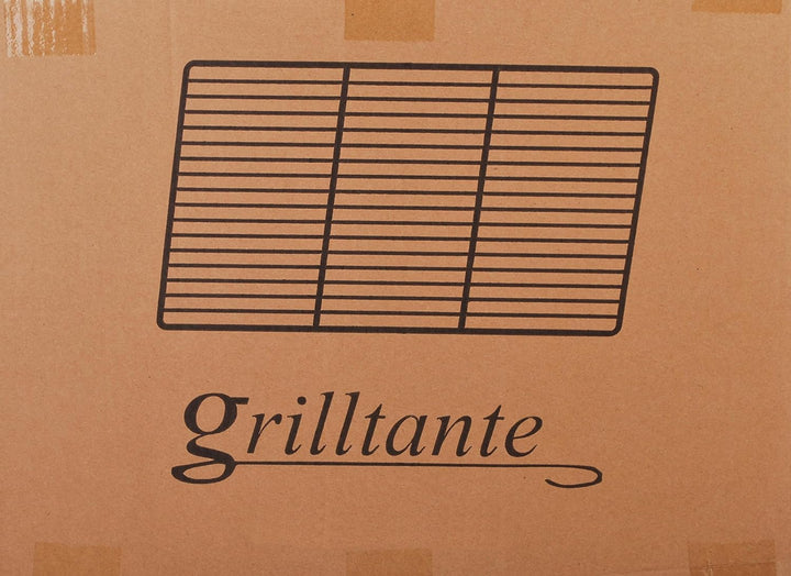Edelstahl Grillrost 45 x 35cm V2A Grill 4/6mm Stäbe, rechteckig, Feuerschalen Kamin Feuerkorb