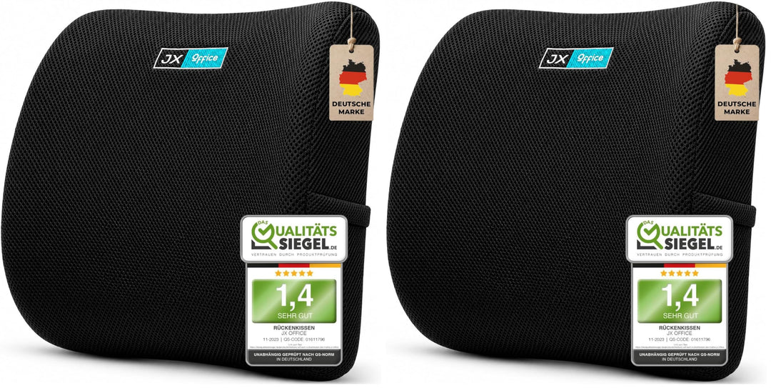 Rückenkissen – Ergonomische Lordosenstütze aus Memory Foam – Für mehr Sitzkomfort zuhause &amp; im Büro