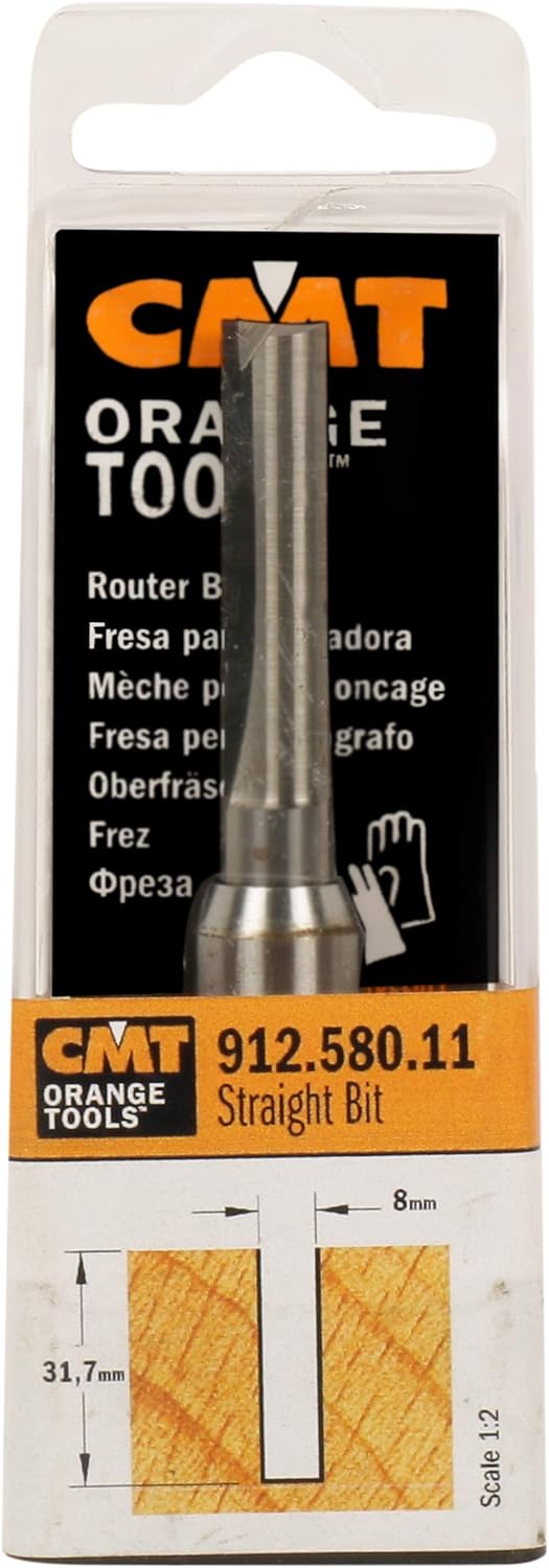 CMT Orange Tools 912.621.11 – Fräser Gerade HM S 12 D 12 x