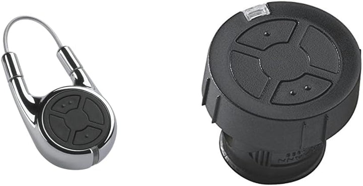 Hörmann 436775 Handsender HSD2 868-BS Chrom SW-Europa & Handsender HSZ2 868-BS, Garagentor-Öffner mi