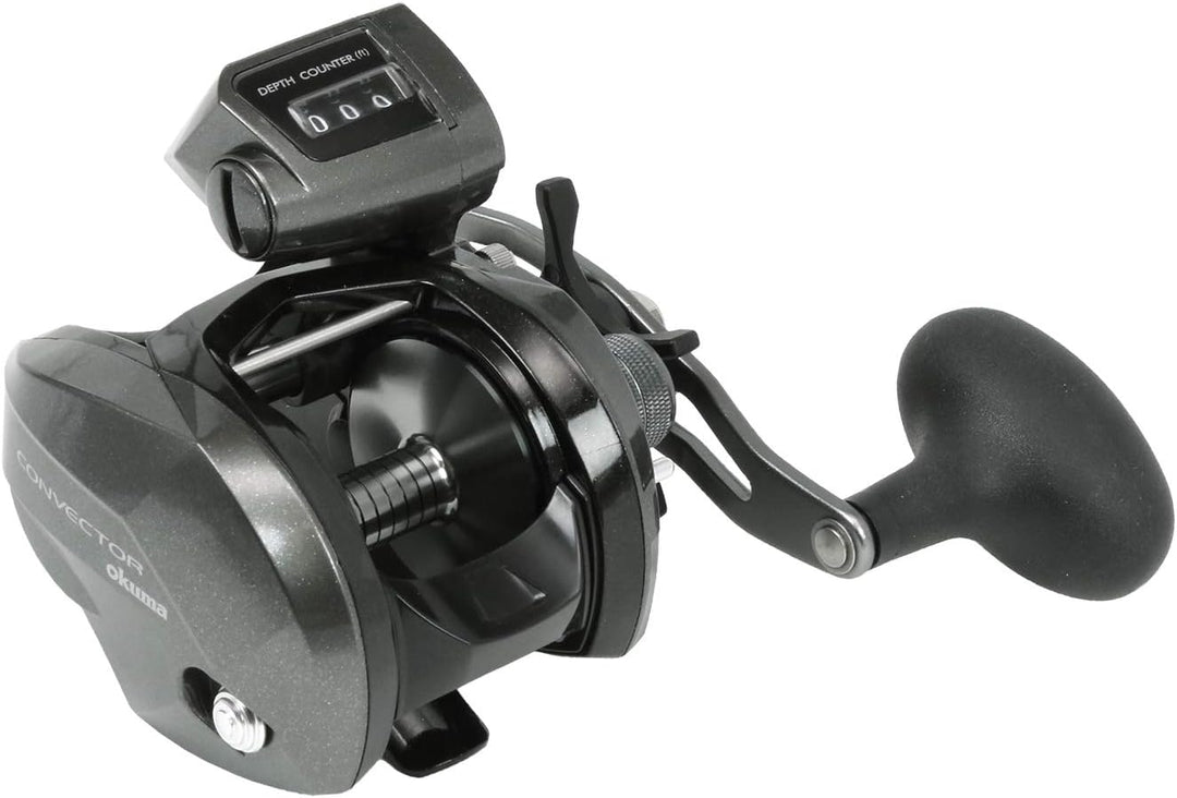 Okuma Konvektor Low Profile Schnurzähler Graphitrahmen Schlepprolle CV-354d: 24 m - 6,4 kg, 5,4:1 Ko