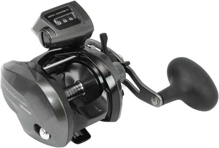 Okuma Konvektor Low Profile Schnurzähler Graphitrahmen Schlepprolle CV-354d: 24 m - 6,4 kg, 5,4:1 Ko