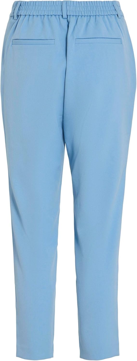 Vila Female High Waist Hose VIVARONE Slim Fit, 32 Blau (Blissful Blue)