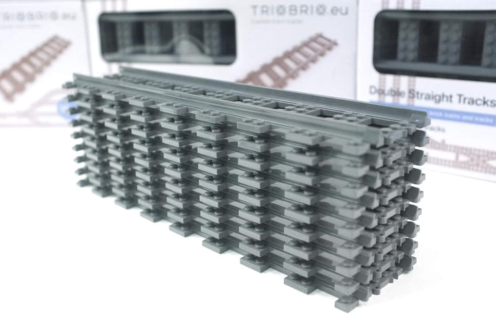 Trixbrix.eu Crossings (Double Straight Tracks Box 10 Stück) Double straight tracks BOX 10pcs, Double