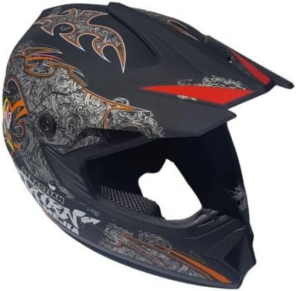 Kinder Crosshelm Mejia – Motorradhelm für Kinder, ABS-Schale, robuster Kinderhelm für Downhill, Quad
