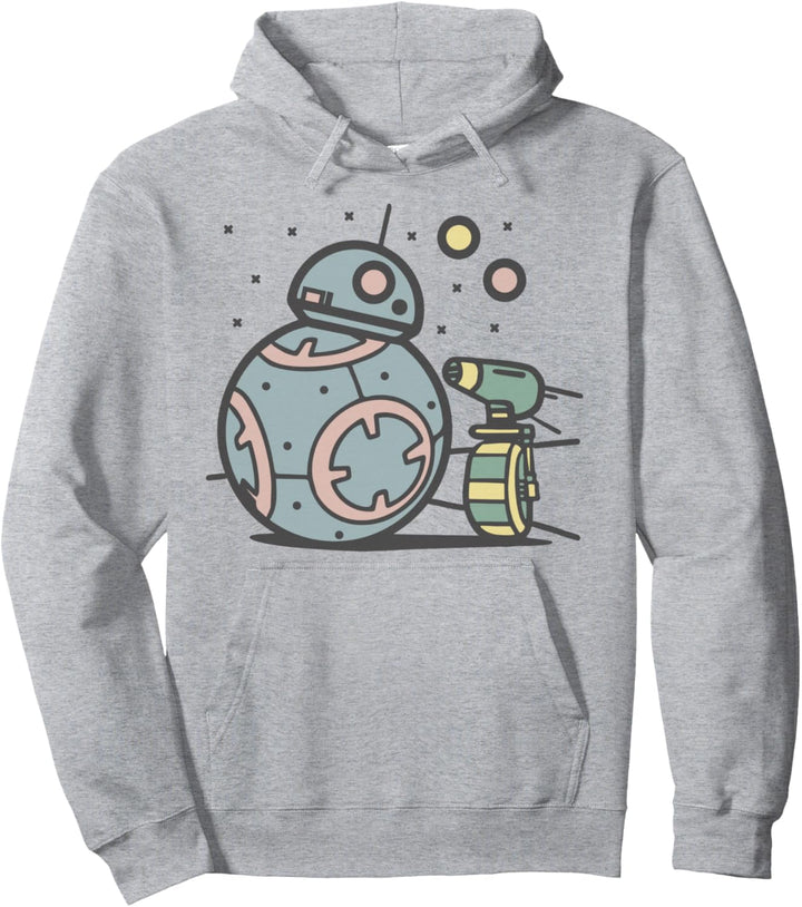 Star Wars: The Rise Of Skywalker BB-8 & D-O Cartoon Pullover Hoodie