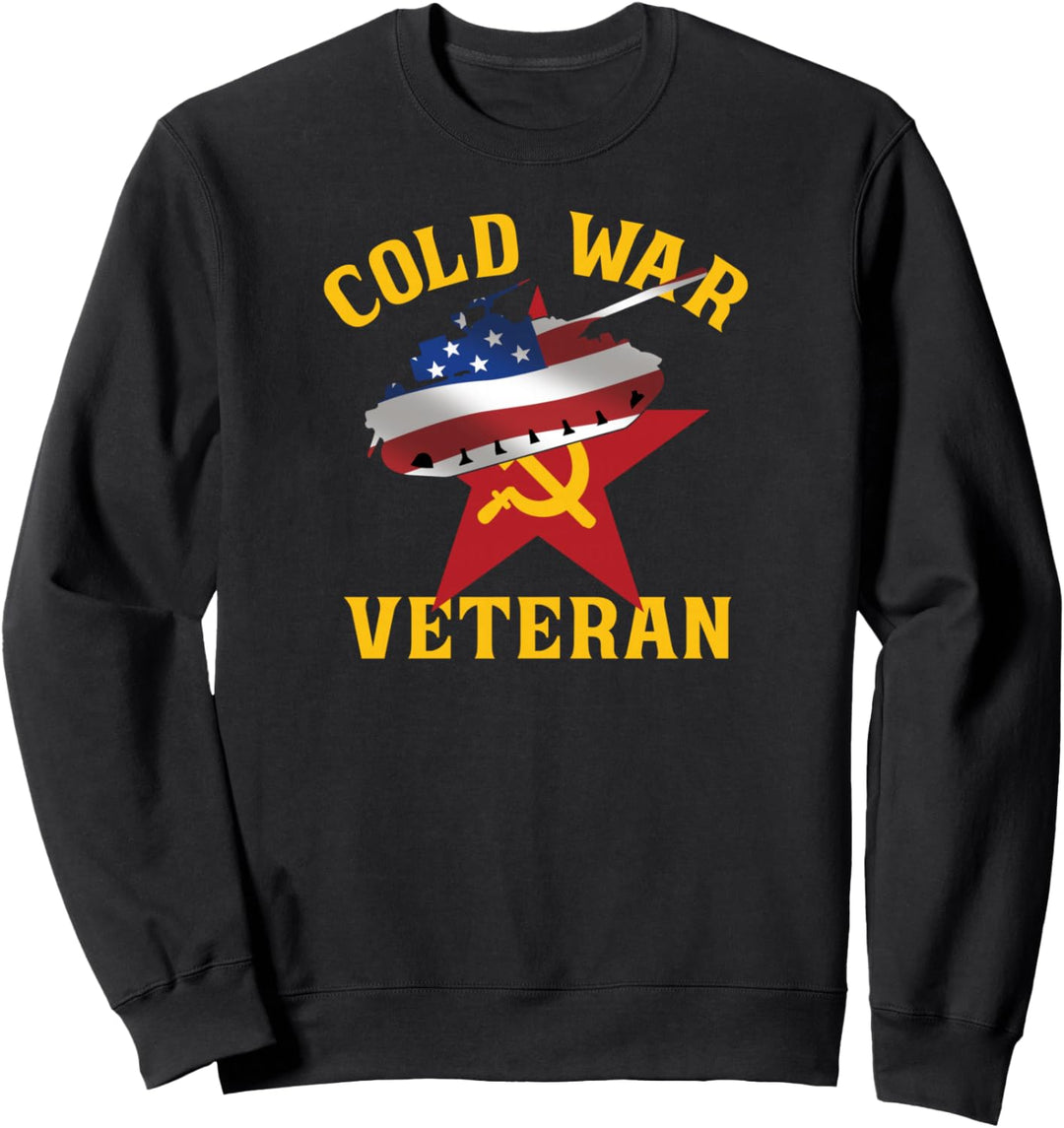 Stolzer Kalter Krieg Veteran US-Flagge Patriotisches Militär Sweatshirt