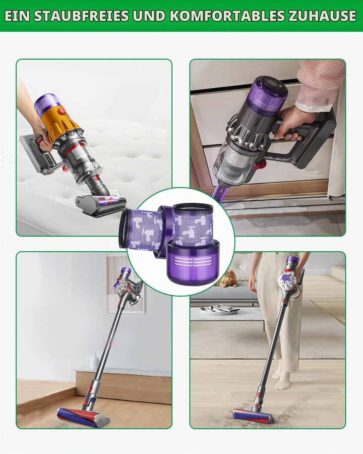 Birshe 4 Stück Filter für Dyson V11 SV14 V15 SV22, HEPA Filter für dyson V12, Waschbar Ersatzfilter