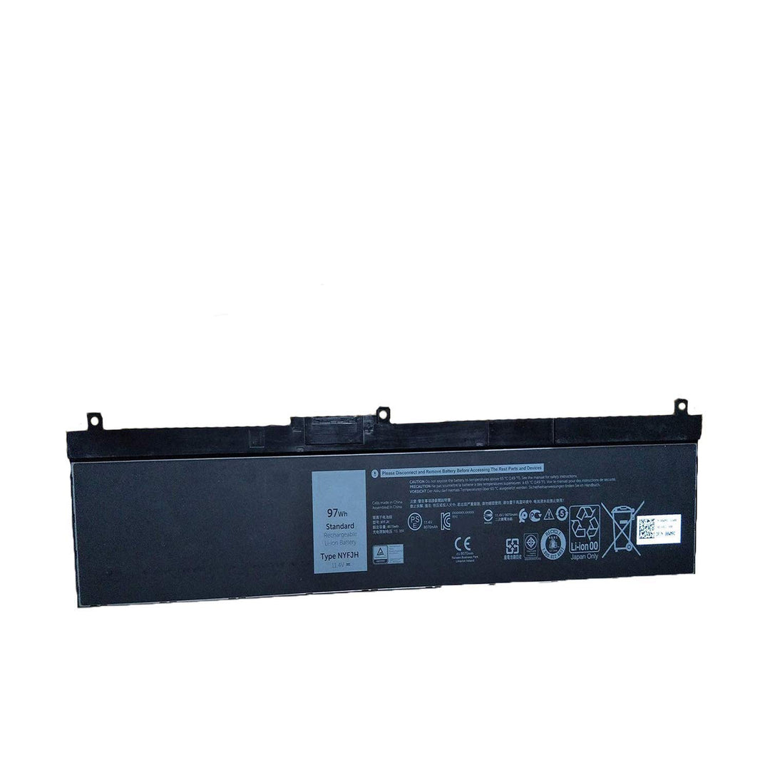 Hubei 11,4 V, 97 Wh, 8070 mAh, NYFJH-kompatibler Laptop-Akku mit Dell Precision 7530 7730 Series Not