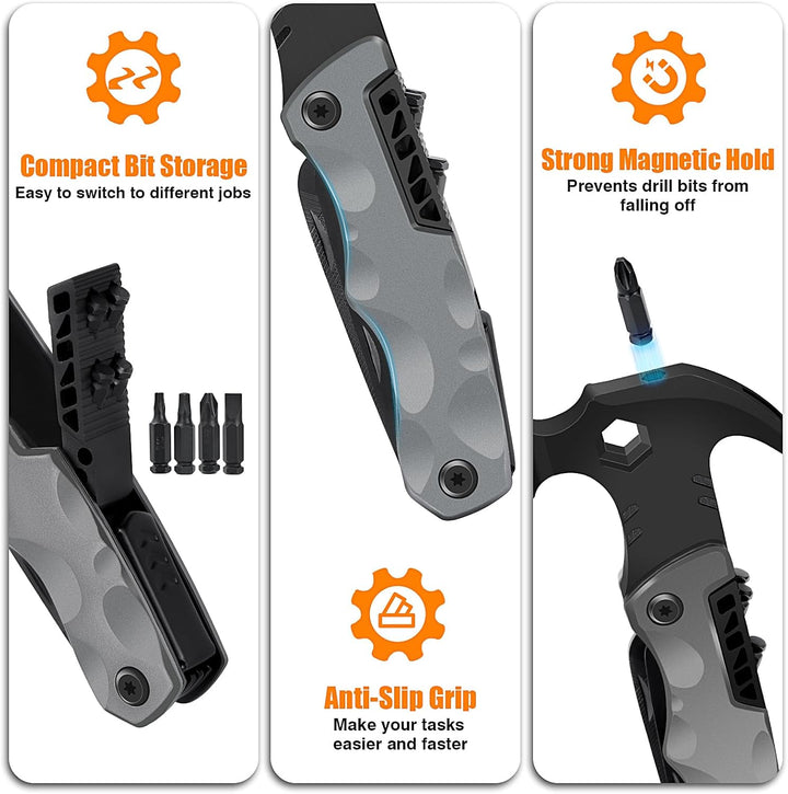 Camping Multitool – Geschenke für Männer &, Vater, Ehemann – 13-in-1 Multitool, Hammer, Flaschenöffn