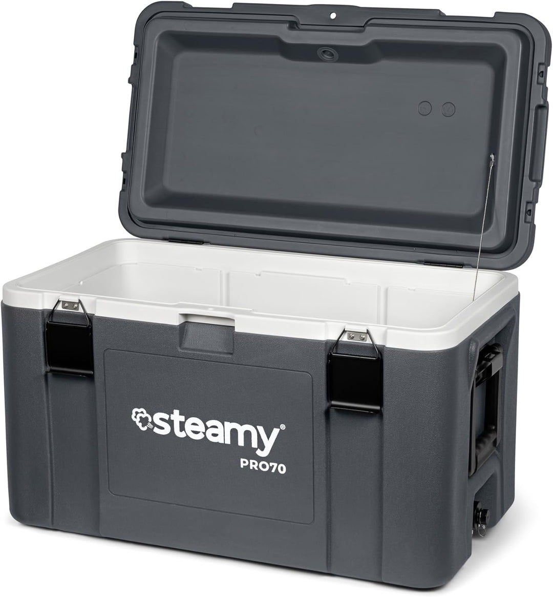 Steamy Pro 70 Kühlbox, 70 Liter, Grau