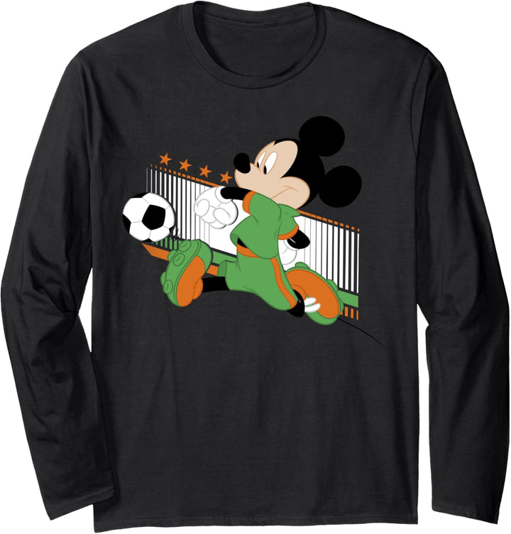 Disney Mickey Mouse Ireland Soccer Uniform Portrait Langarmshirt
