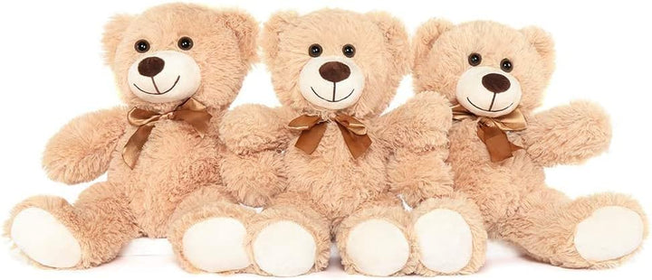 MorisMos 3 Packungen Teddybär Stofftiere Plüsch niedliches Plüschtier in 3 Teddybären 3 Stück kleine