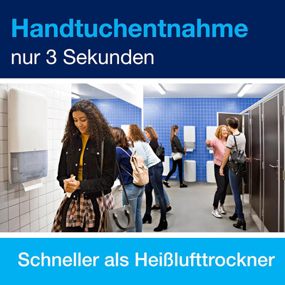 Tork PeakServe Spender für Endlos Papierhandtücher Weiss H5 Hohe Kapazität Elevation 552500