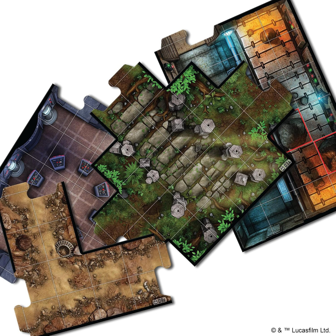Fantasy Flight Games FFGSWI01 Star Wars Board Game & Extension, Mehrfarbig, 1. Core Set & Accessorie