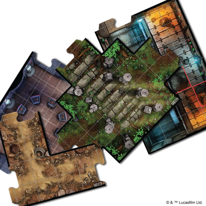 Fantasy Flight Games FFGSWI01 Star Wars Board Game & Extension, Mehrfarbig, 1. Core Set & Accessorie