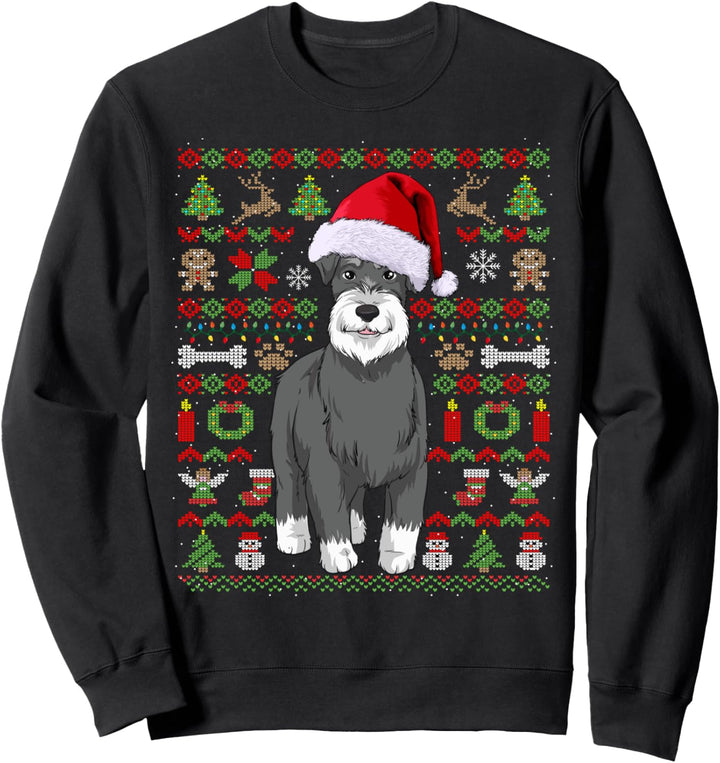 Ugly Christmas Schnauzer Weihnachten Hunde Geschenk Sweatshirt