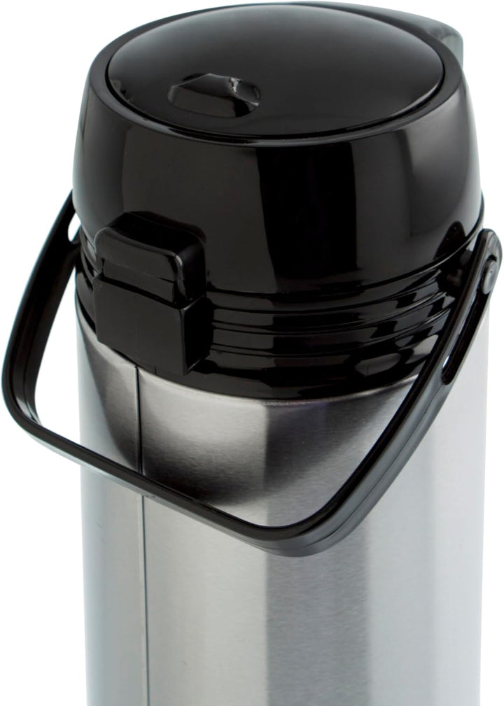 Quid Xylon Thermoskanne, Edelstahl, 1,9 l, Stahl (Packung mit 2) 1,9L (Packung mit 2), 1,9L (Packung